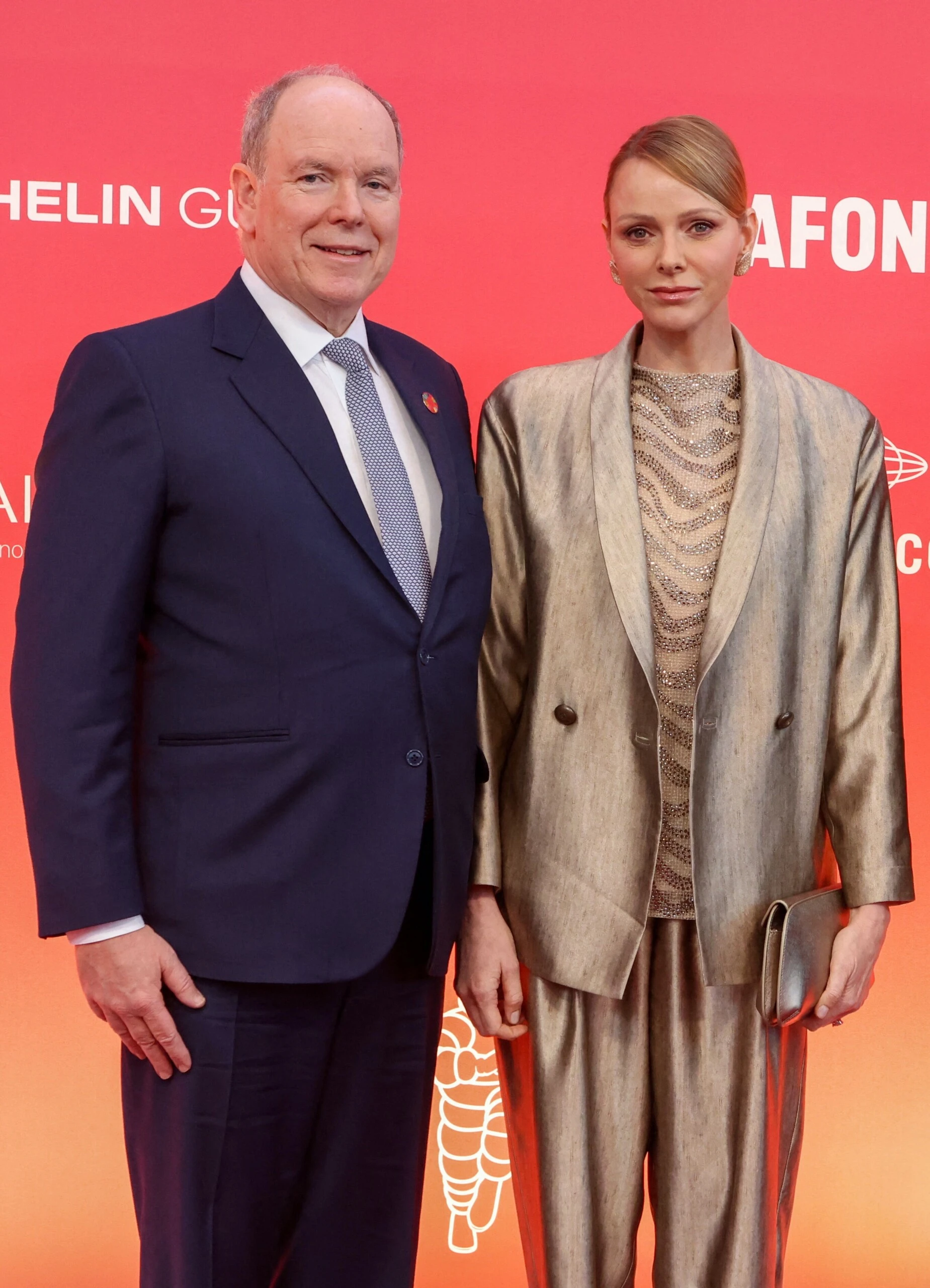 Las fotos de Mauro Colagreco junto al príncipe Alberto y Charlene de Mónaco en la ceremonia de la Guía Michelin