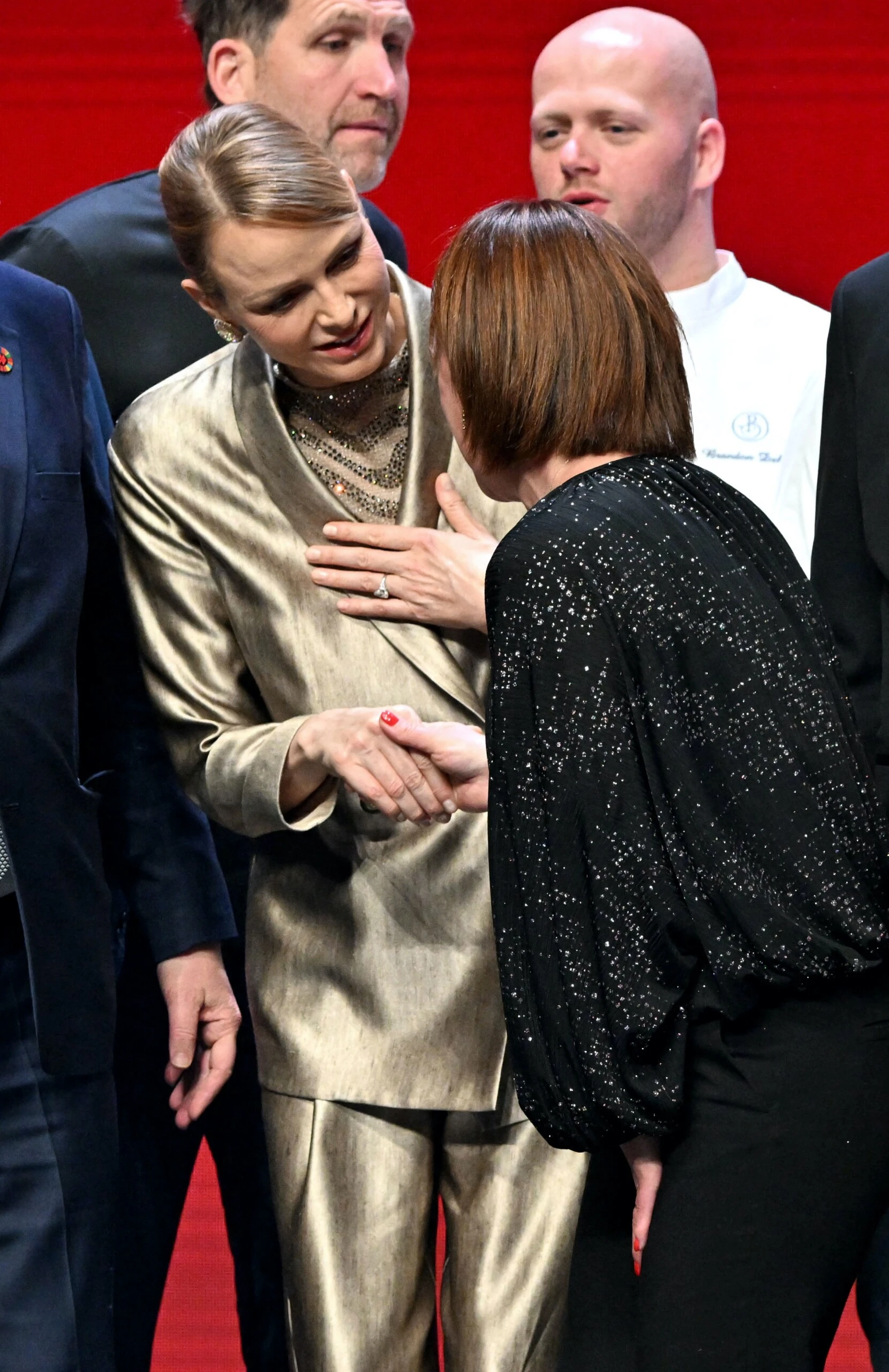 Las fotos de Mauro Colagreco junto al príncipe Alberto y Charlene de Mónaco en la ceremonia de la Guía Michelin