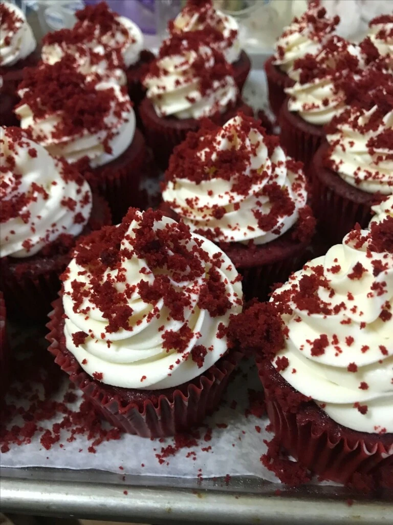 Cupcakes de red velvet. Foto: Pinterest