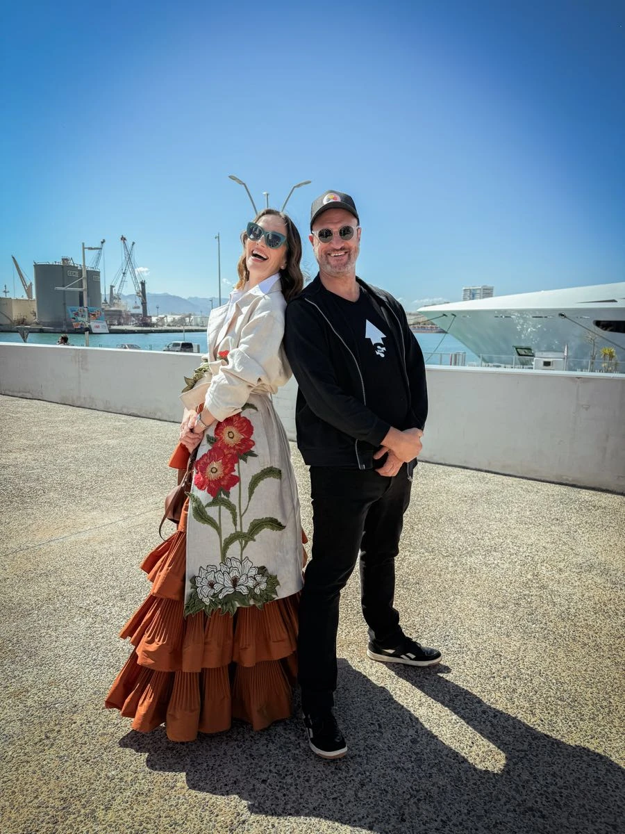 Natalia Oreiro en el Festival de Málaga con un diseño de Javier Saiach.