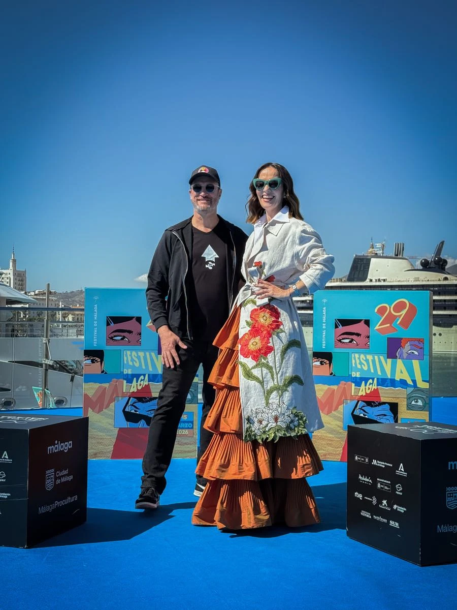 Natalia Oreiro en el Festival de Málaga con un diseño de Javier Saiach.