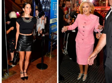 Juana Viale y Mirtha Legrand apostaron al monocolor para una noche de teatro en la calle Corrientes