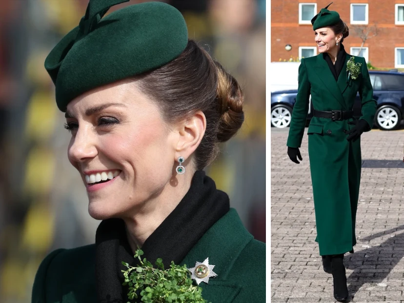 Kate Middleton apostó a la moda circular en San Patricio con un look verde que ya había usado