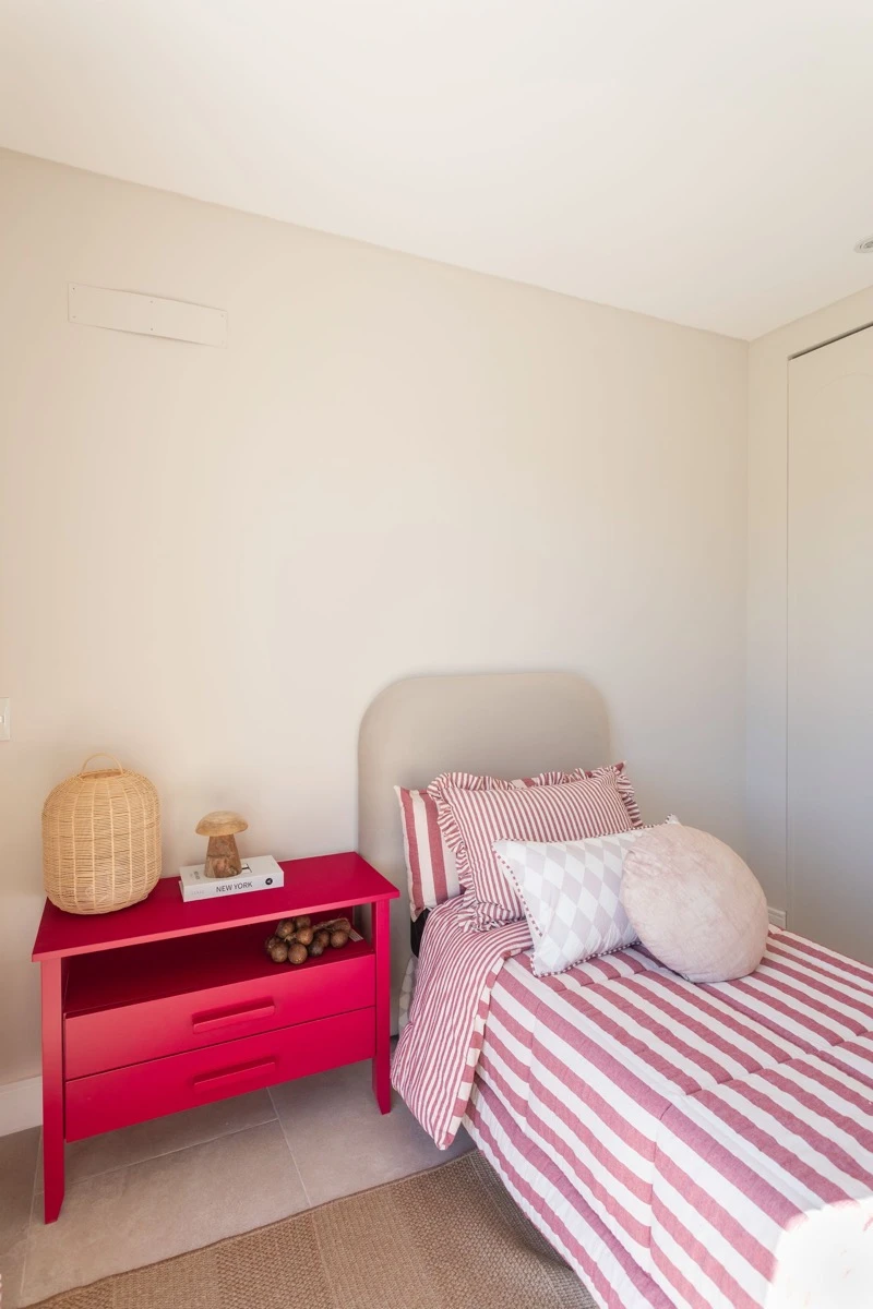 Más color en el cuarto infantil. 