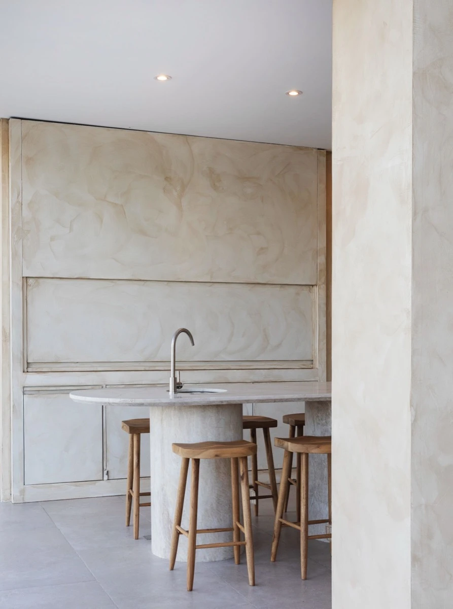 La parrilla, estrella de la galería. 