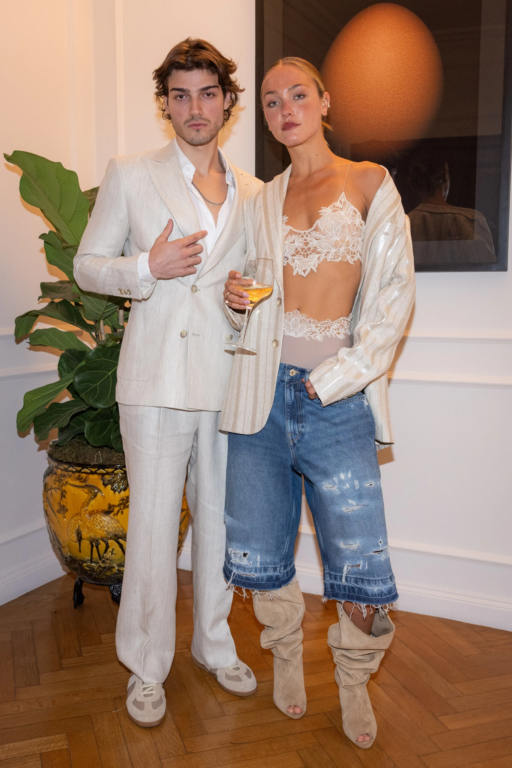 Luca Bertoldi Menem y Sofía Sola, hija de Maru Botana. 