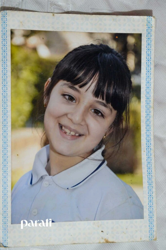 Lucía Aylén Costa Osores de chica.