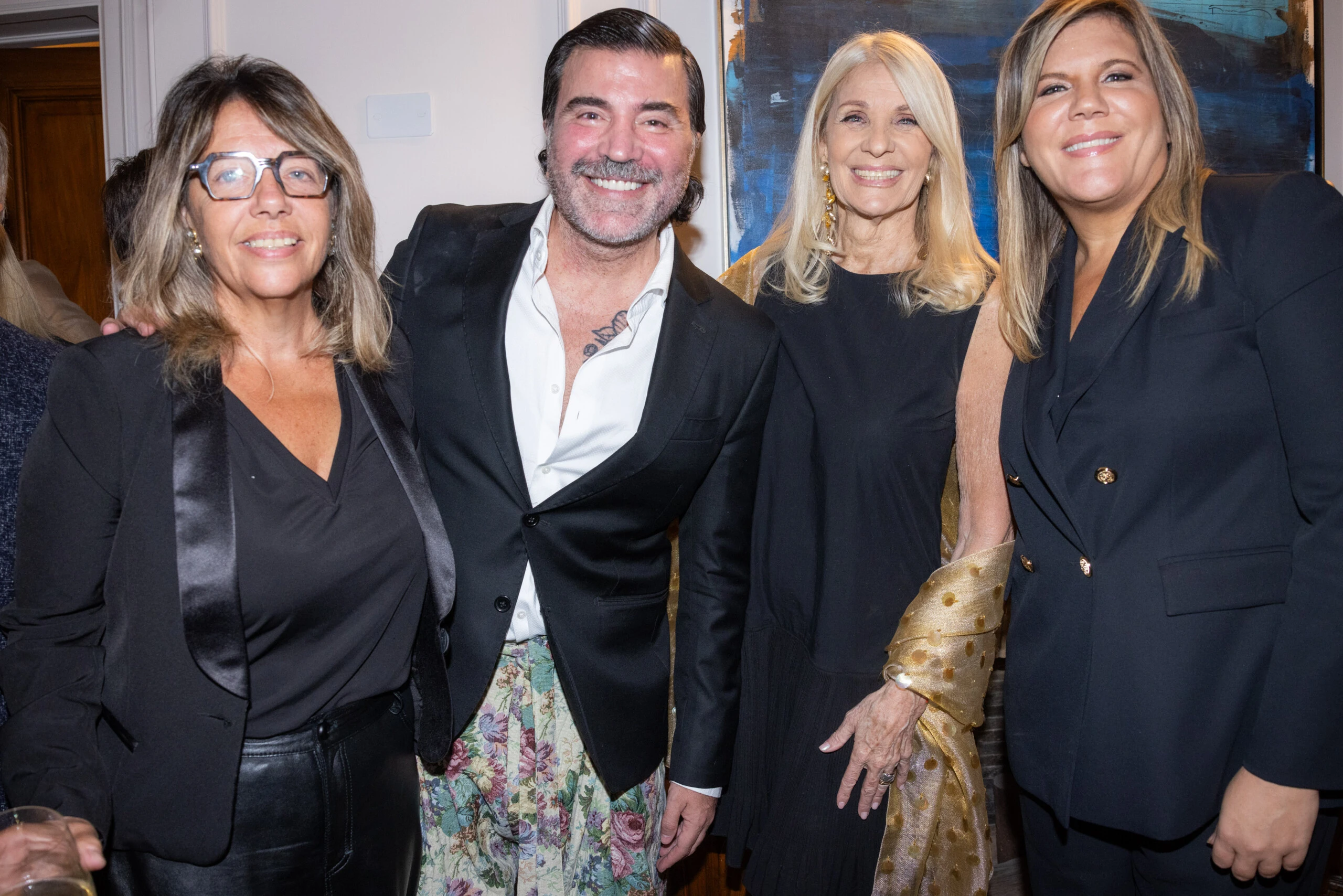 María Claudia Pedrayes, Javier Saiach, Elelyn Scheidl y Dominique Metzger. 
