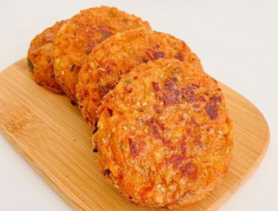 Medallones de garbanzos y zanahoria: una receta ideal como meal prep