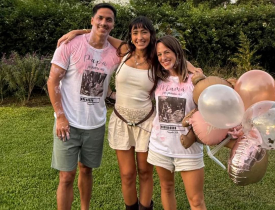 Así fue el gender reveal de Mica Lapegüe y Tomás Bartolomé: la tierna reacción del momento