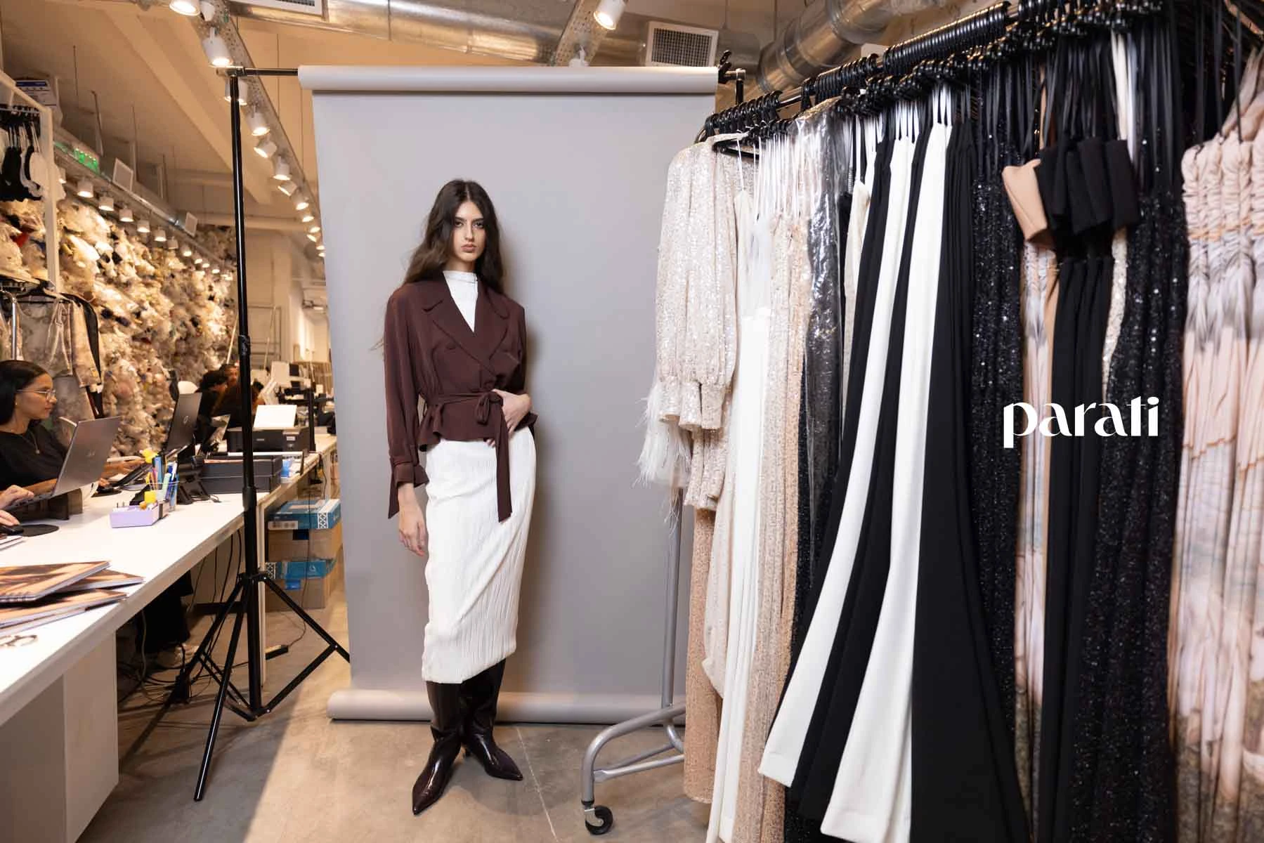 Natalia Antolín en su taller. 