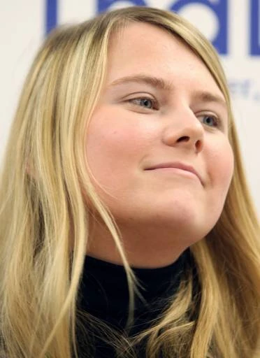 Natasha cuando presentó su libro