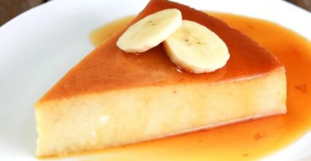 Flan de banana