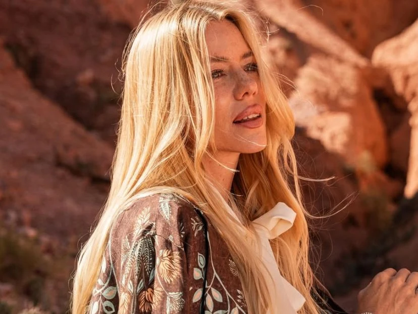 El look boho de Nicole Neumann en Jujuy