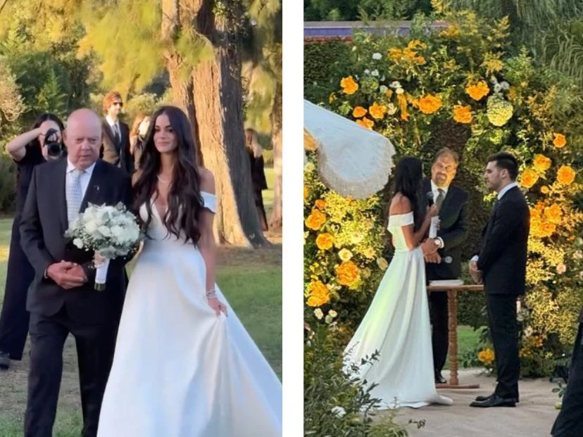 Las fotos del casamiento de Emily Lucius y Rodrigo Valladares Macri 