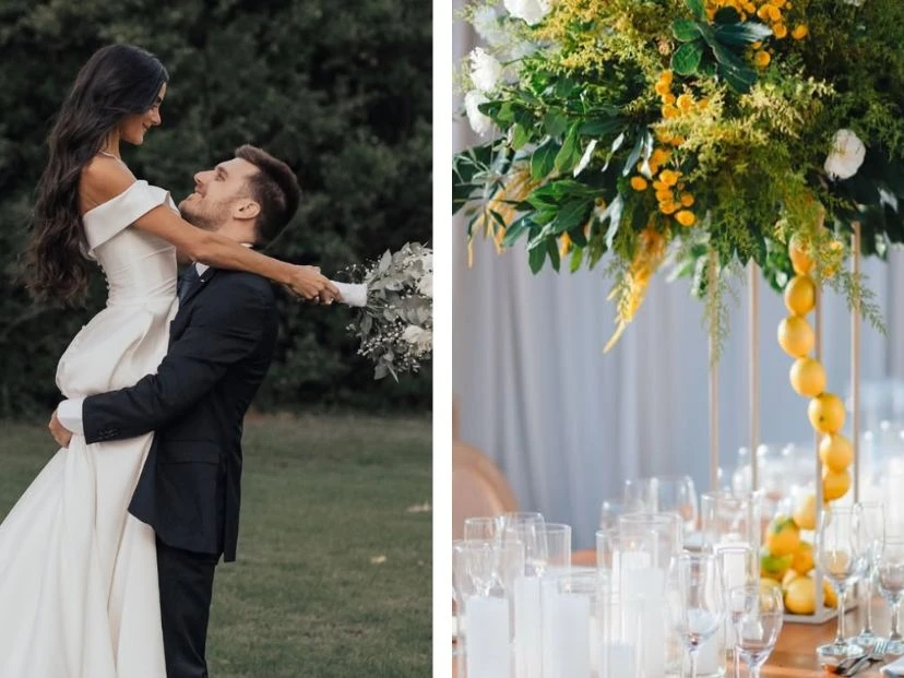 Así fue la temática Costa Amalfitana del casamiento de Emily Lucius