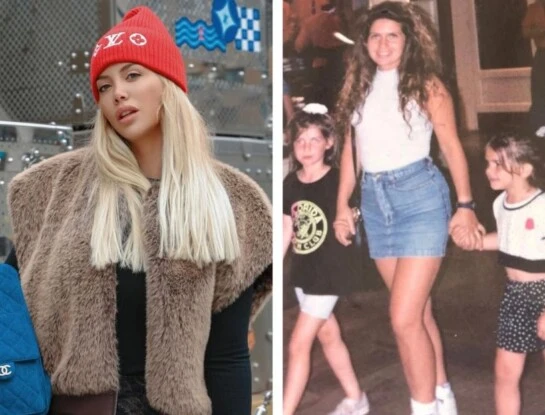 El tierno mensaje de Wanda Nara a su madre Nora Colossimo con imágenes vintage