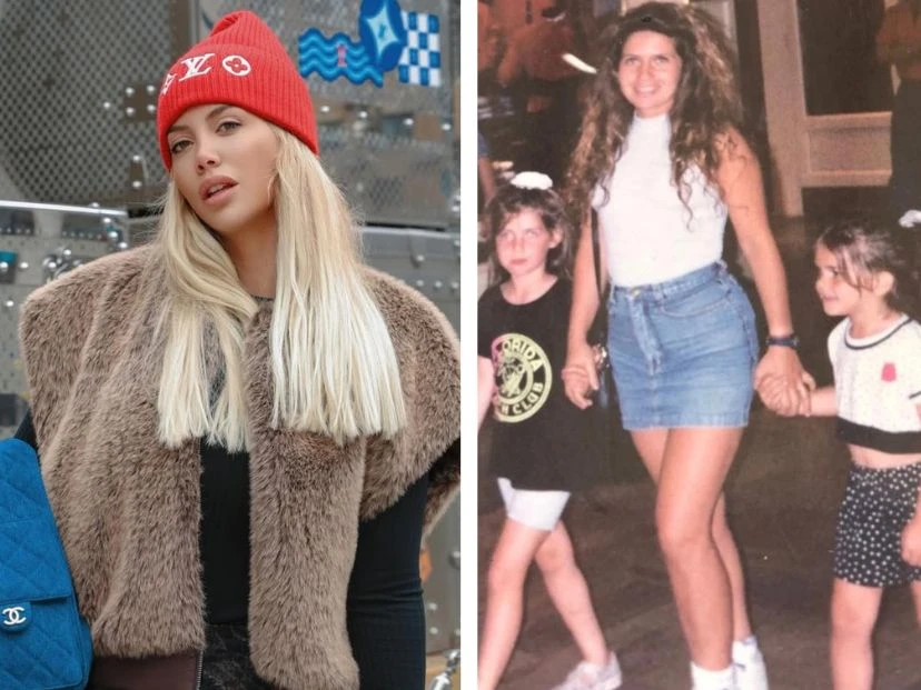 El tierno mensaje de Wanda Nara a su madre Nora Colossimo con imágenes vintage