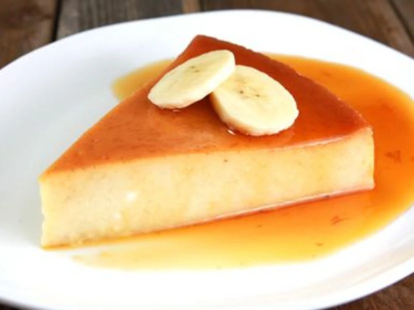 Flan de banana
