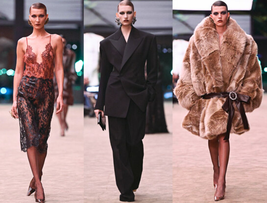 Paris Fashion Week 2026: las tendencias del desfile de Saint Laurent entre encajes, sastrería y pieles