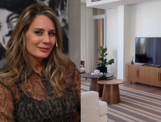 Rocío Marengo remodeló su casa: una decoración minimalista y luminosa con vista al río