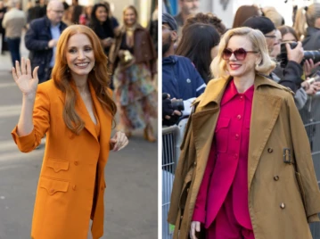 Sastrería vibrante: la tendencia que Jessica Chastain y Naomi Watts mostraron en el desfile de Zimmermann en París