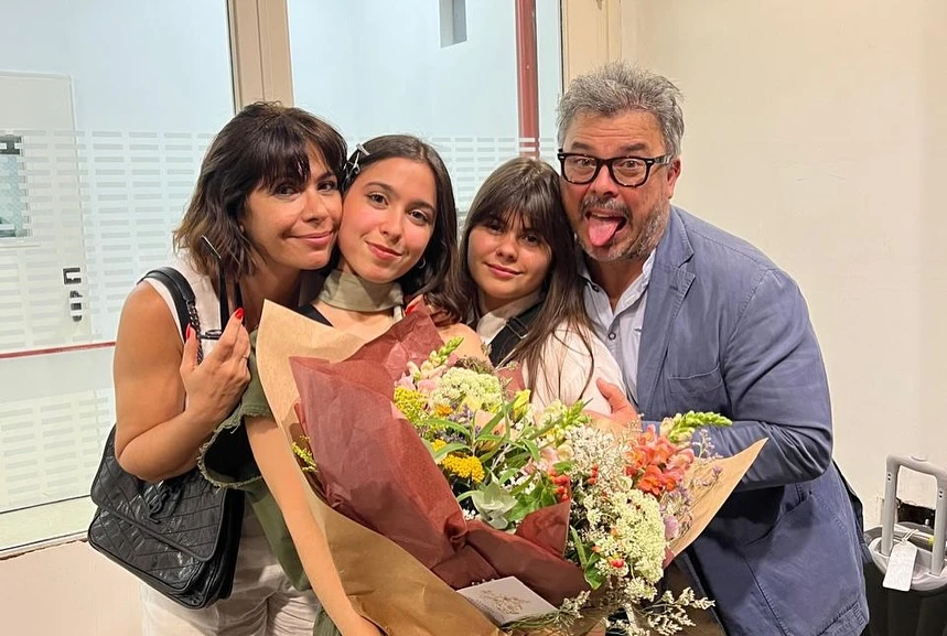 Donato de Santis y familia