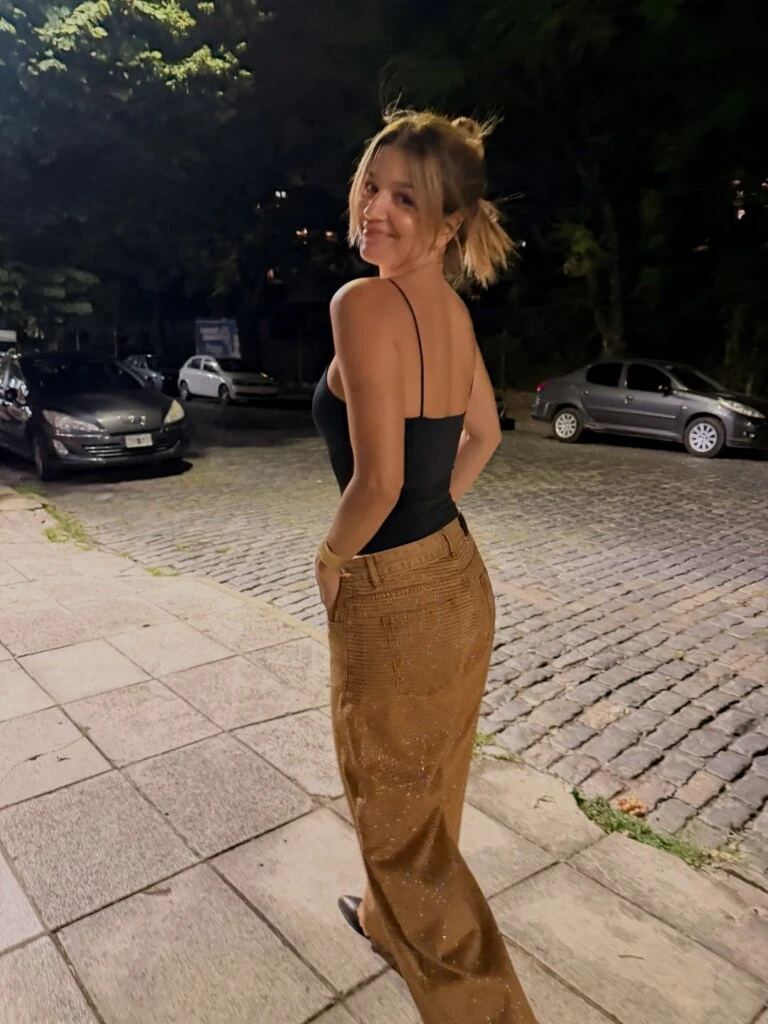 El look de Marcela Kloosterboer. Foto: IG