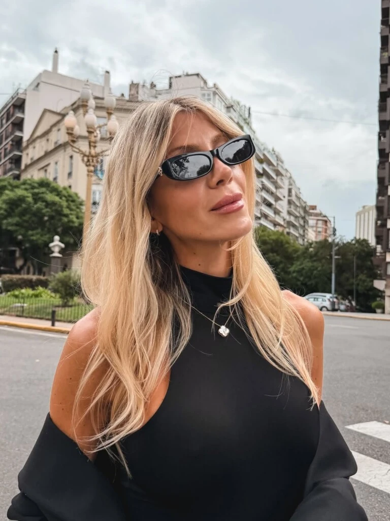 El look de Cande Ruggeri. Foto: IG