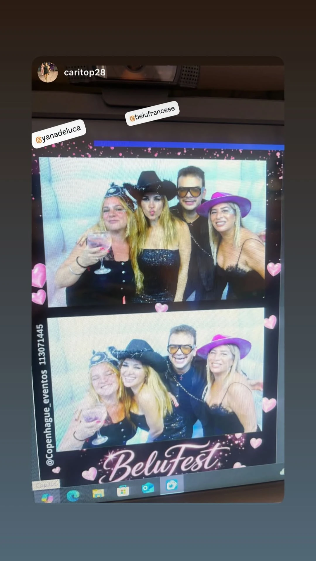 Los invitados se llevaron un recuerdo en la cabina de fotos. Fotos: IG. 