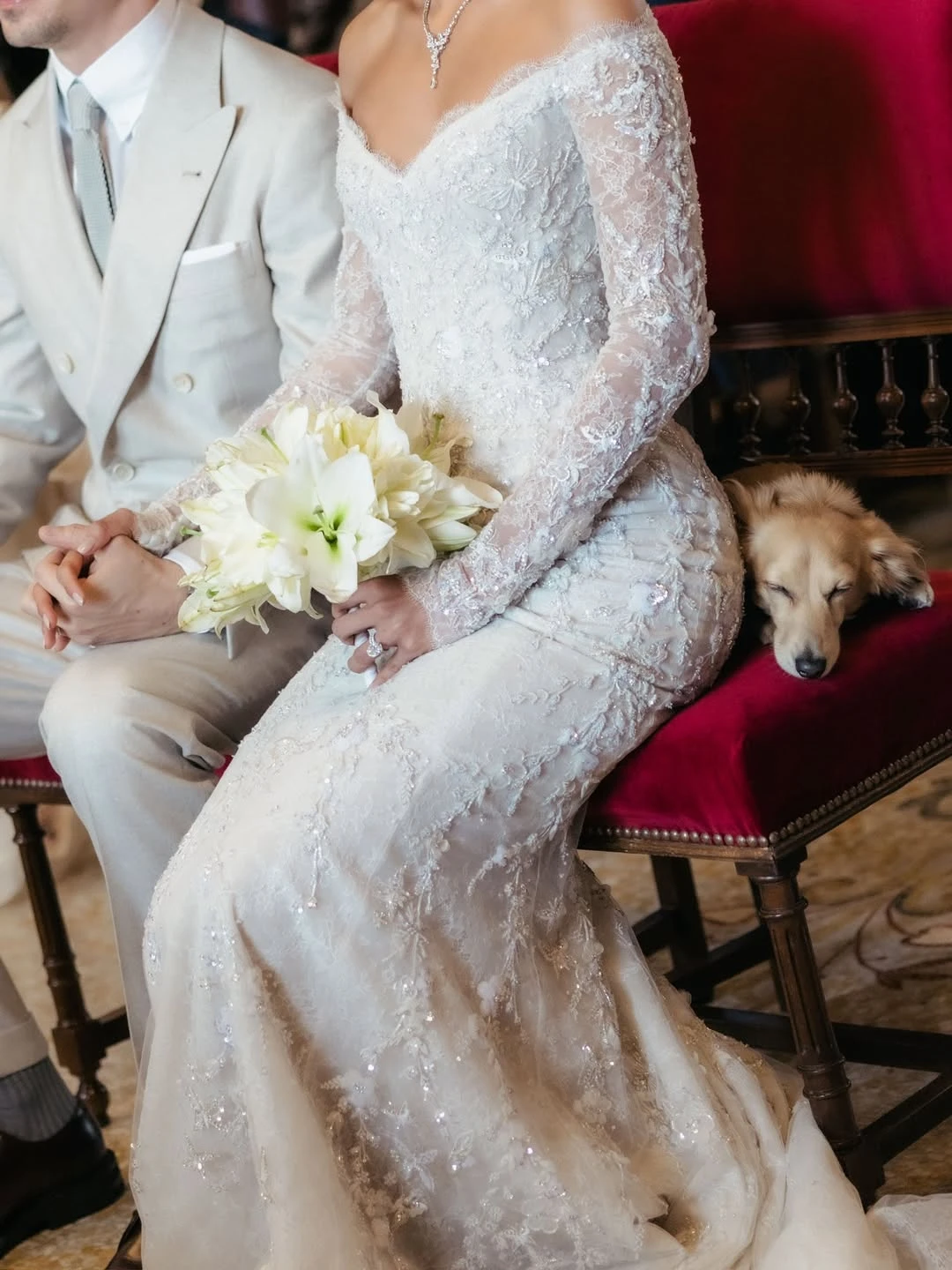 La boda secreta de Charles Leclerc y Alexandra Saint Mleux: fotos, vestido y detalles