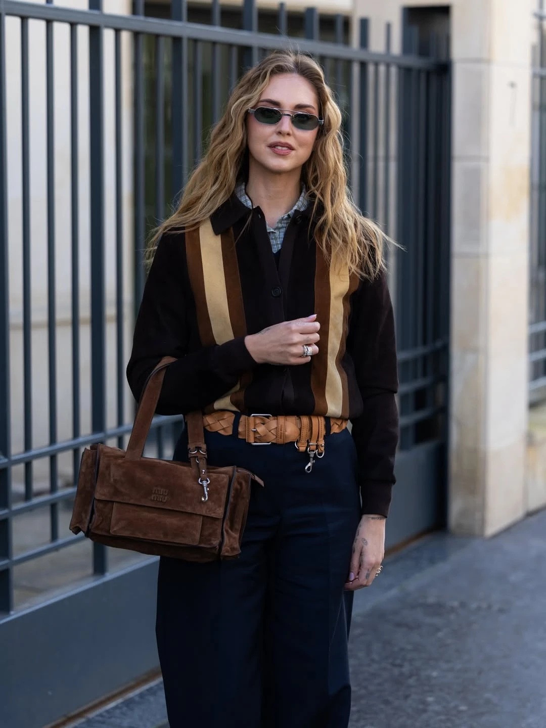 Ferragni con un look perfecto para ir a la oficina. Fotos: IG. 