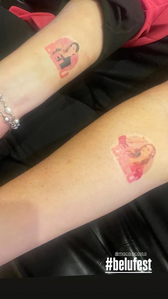 El evento contó con divertidos tatuajes. Fotos: IG. 