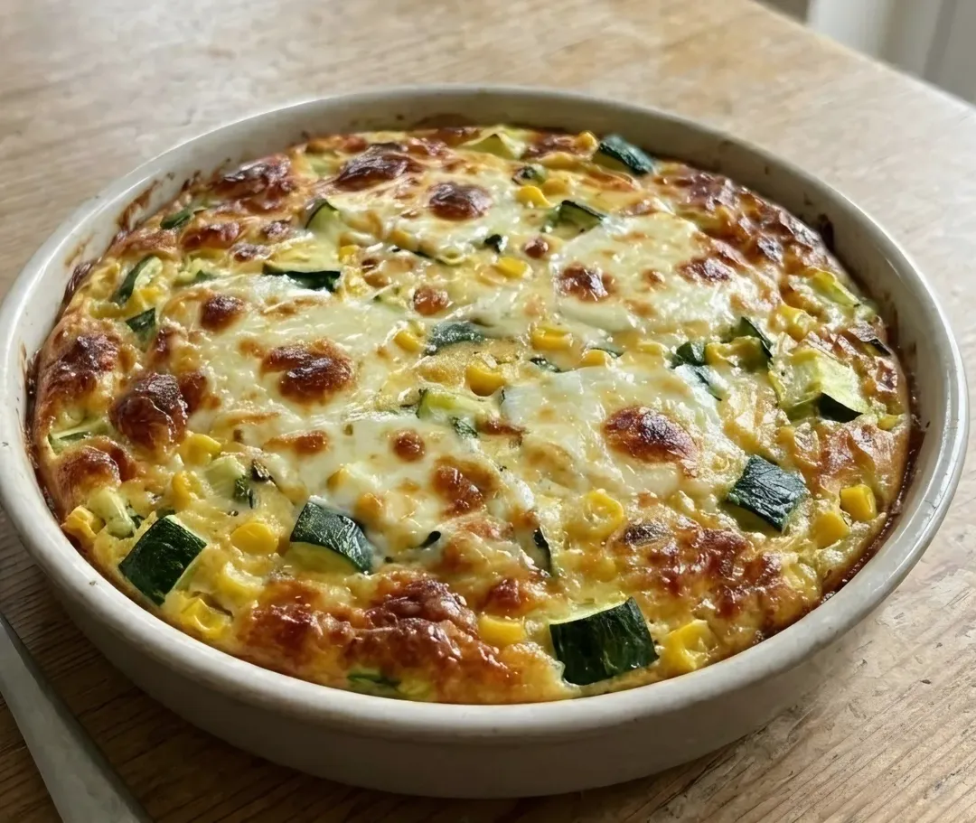 Tarta de zapallitos y choclo