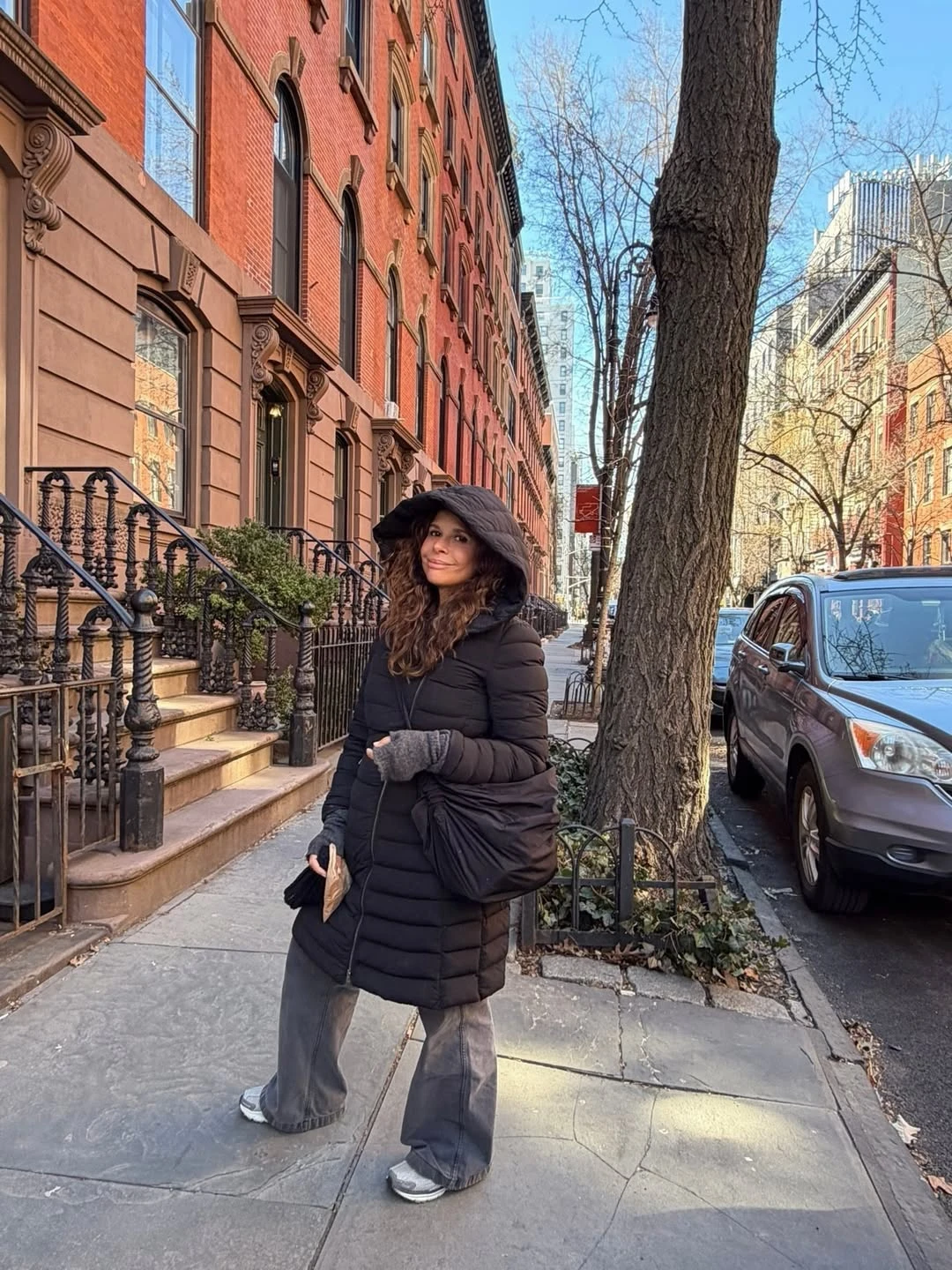 El look de Julieta Ortega por las calles de Nueva York. Fotos: IG. 