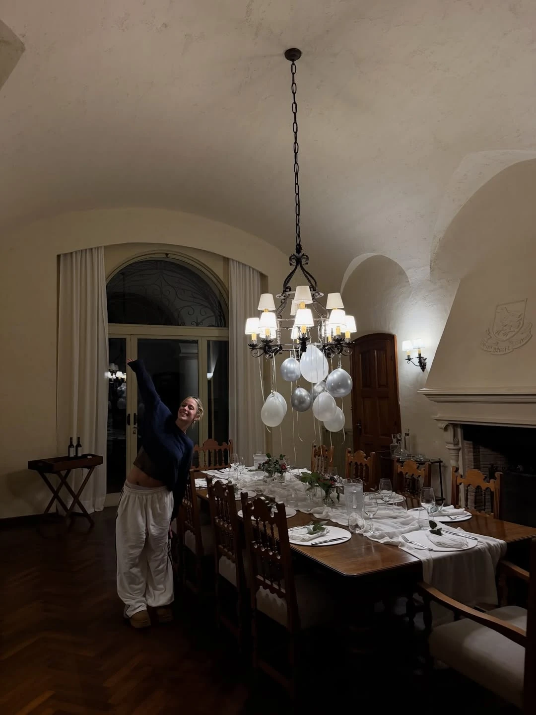 La artista tuvo una cena íntima con sus seres queridos. Fotos: IG.