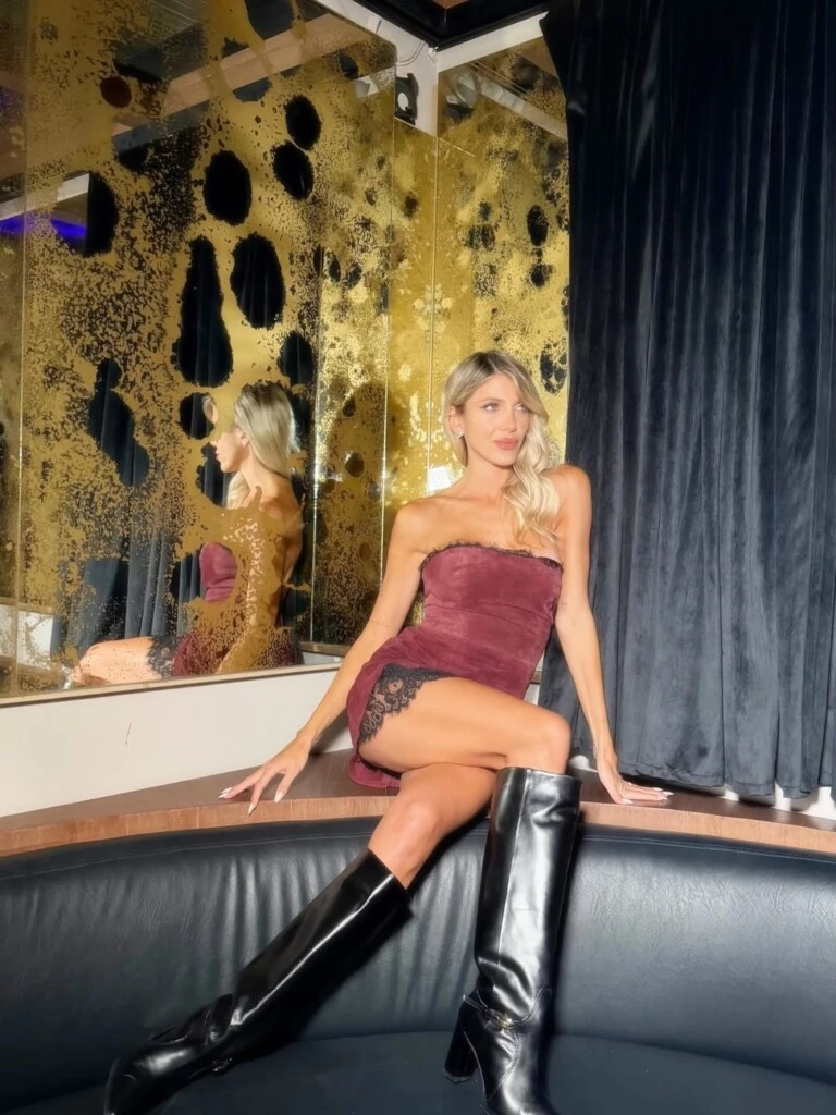 El look de Cande Ruggeri. Foto: IG