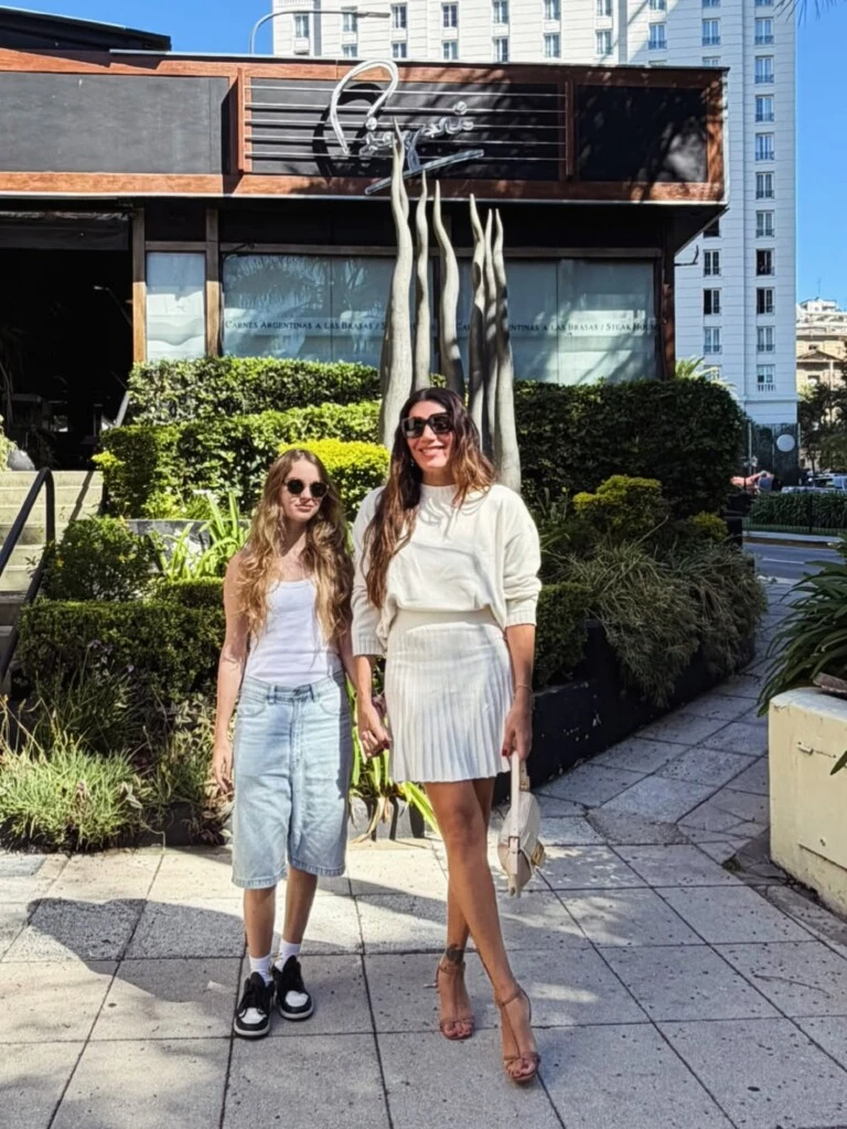 El look de Flor de la V. Foto: IG