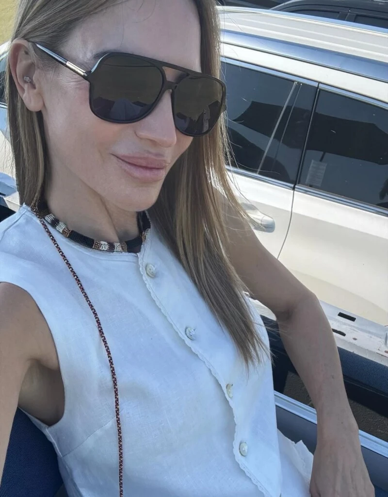 El look de María Vázquez. Foto: IG