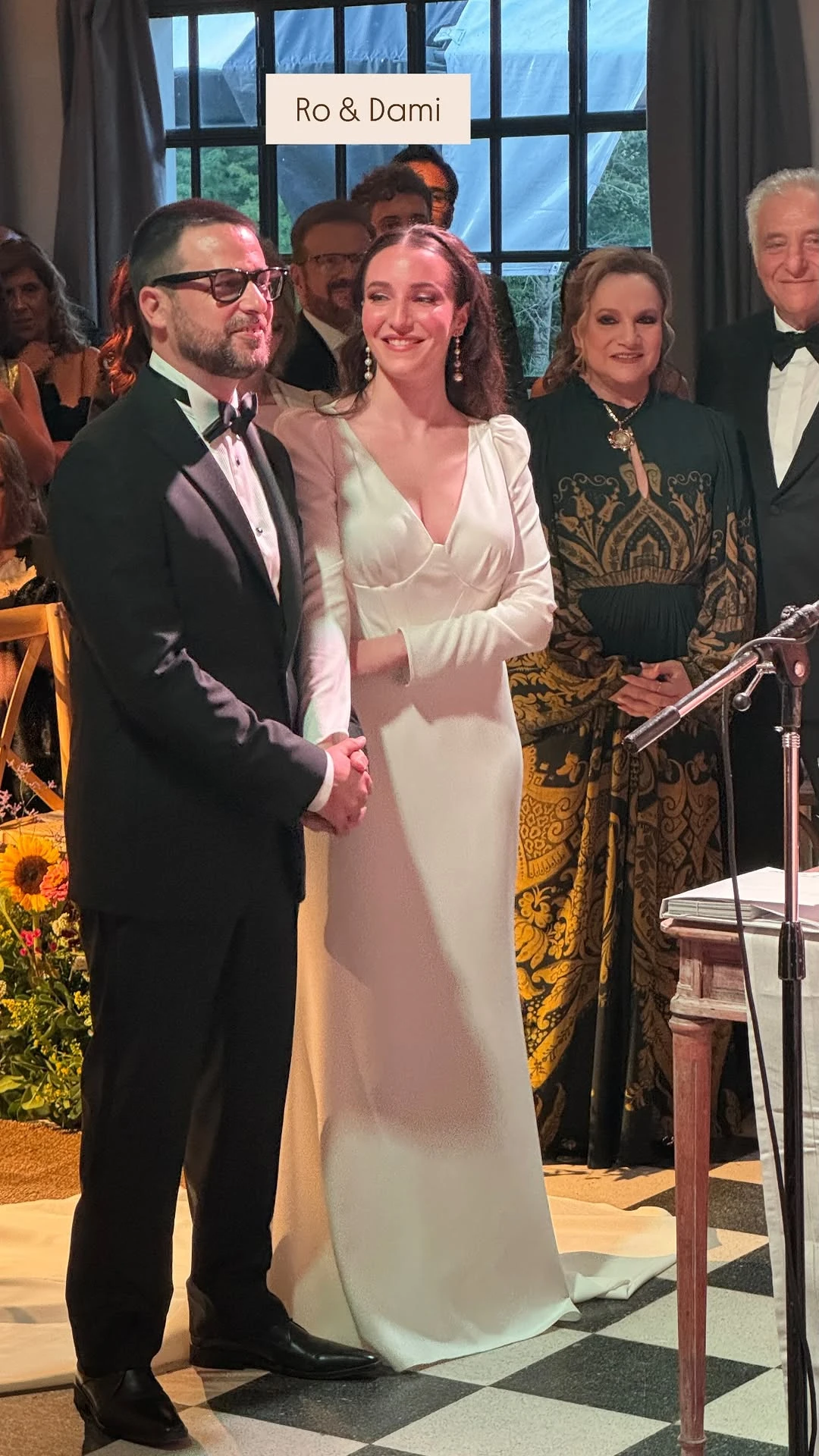 Rocío Hazán y Damián Aramendi en el altar