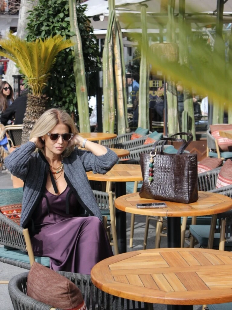 El look de Flavia Palmiero. Foto: IG