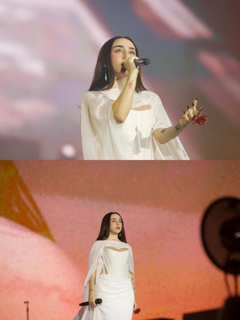 El look de Nicki Nicole. Foto: IG