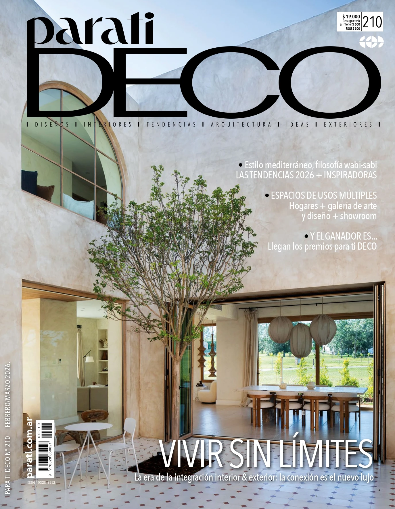 La tapa de para ti DECO #210, edición febrero/marzo 2026. 
