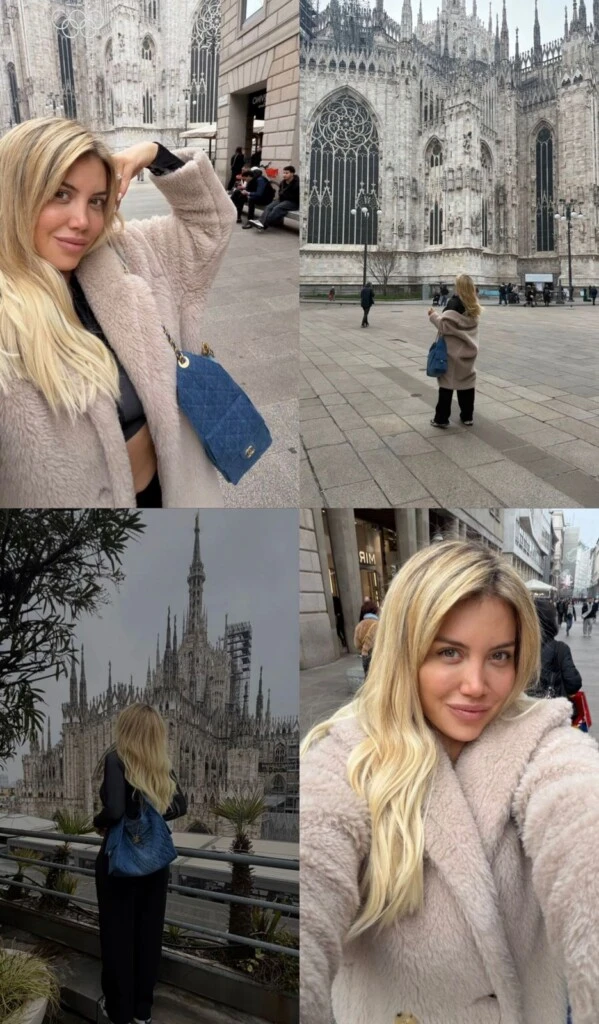 El detalle que elevó el outfit fue un tapado beige con corderito, una prenda que contrastó con el conjunto sporty y sumó un toque glam.