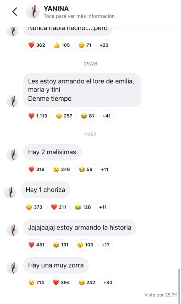 Yanina Latorre aportó su versión sobre lo ocurrido. 