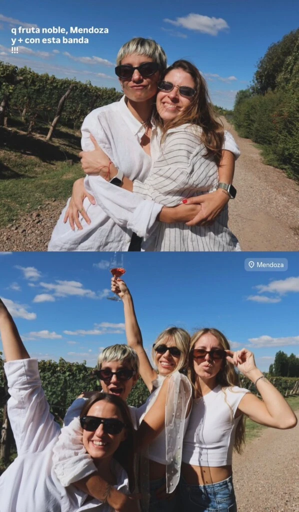 Además de los paisajes y la moda, el viaje estuvo marcado por momentos lúdicos y espontáneos. 