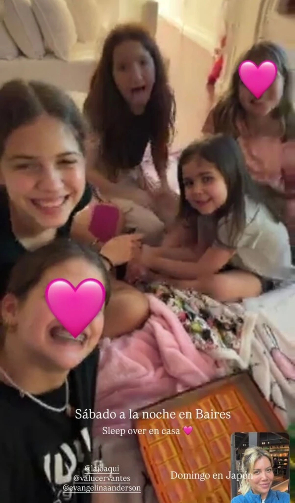 Francesca e Isabella Icardi, Lola Demichelis, Shaila Lerena y Olivia Fernández.