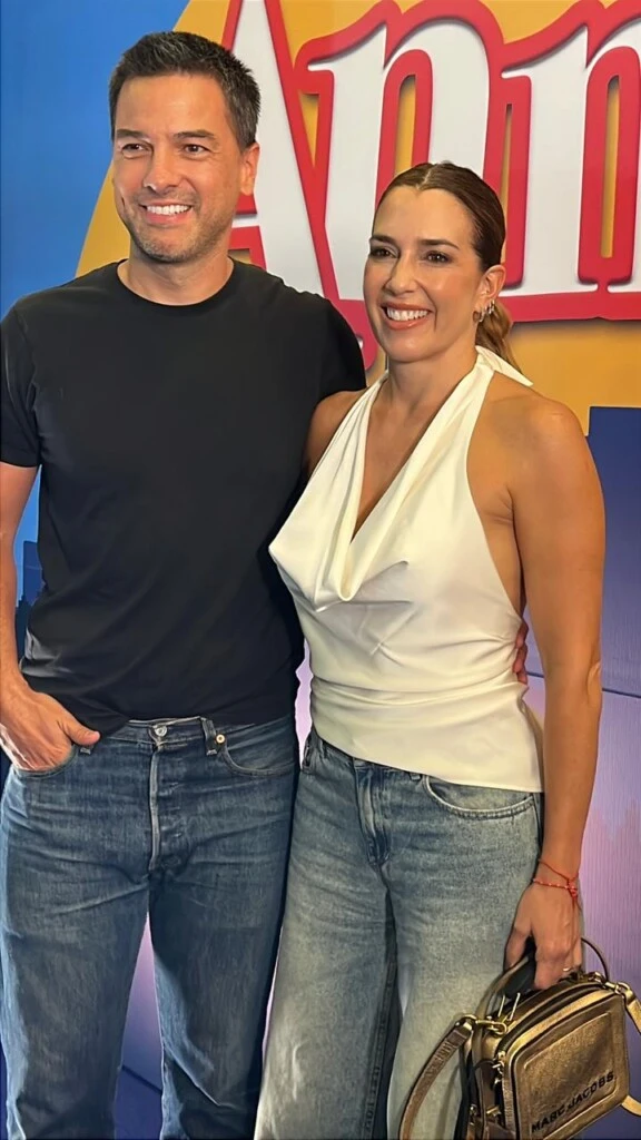 Chino Leunis y su pareja. 