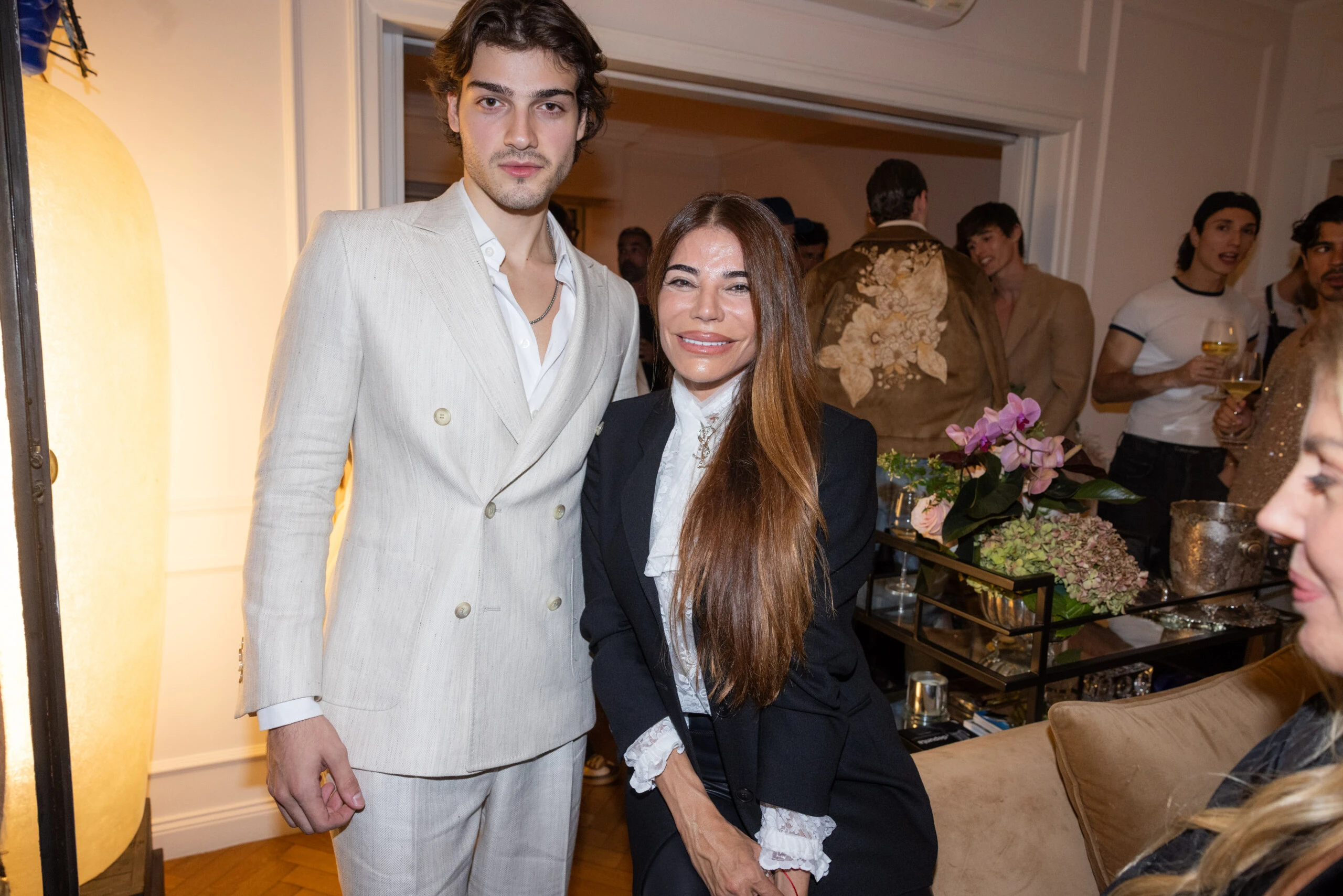 Zulemita Menem y su hijo Luca Bertoldi Menem. 