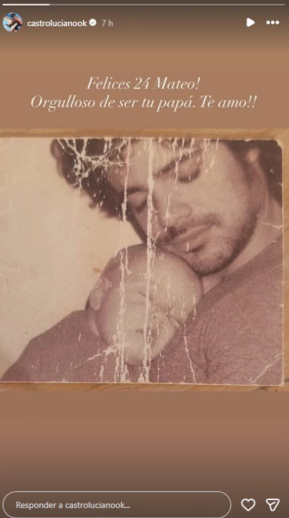 El mensaje de Luciano Castro que conmovió a todos. Foto: IG